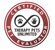 Therapy Pets Unlimited Pet Evaluator Badge